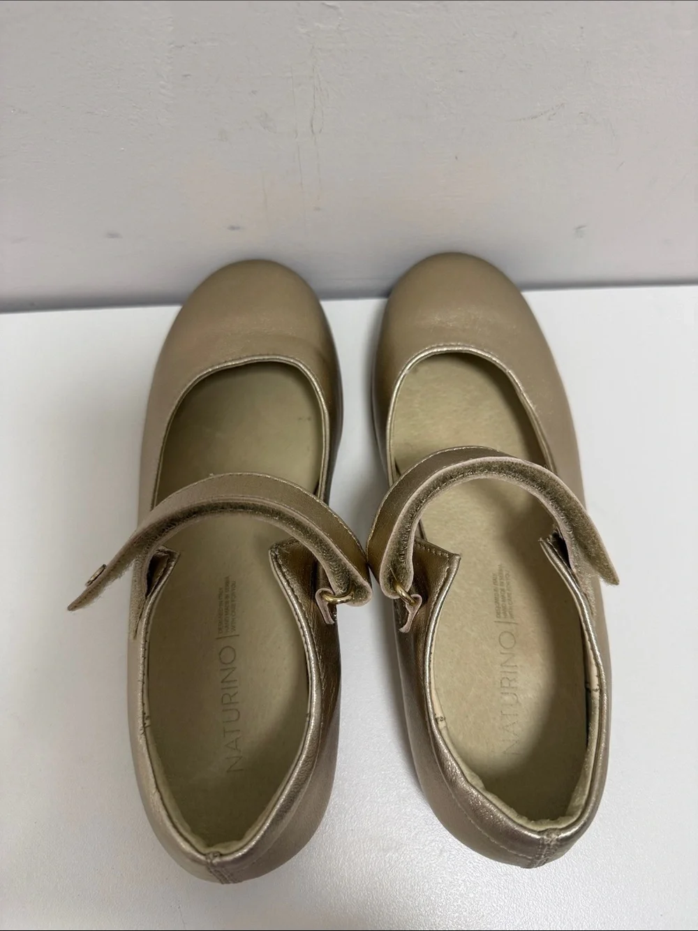 NATURINO GIRL'S DARLING MARY JANE FLATS - CIPRIA  sz 1.5 or 32 EU
